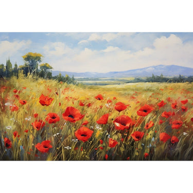 Poppy Flower Acrylic Canvas